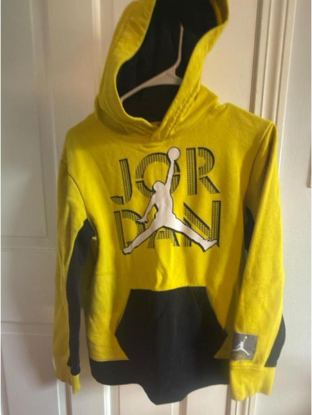 Jordan Kid's Yellow and Multi Hoody